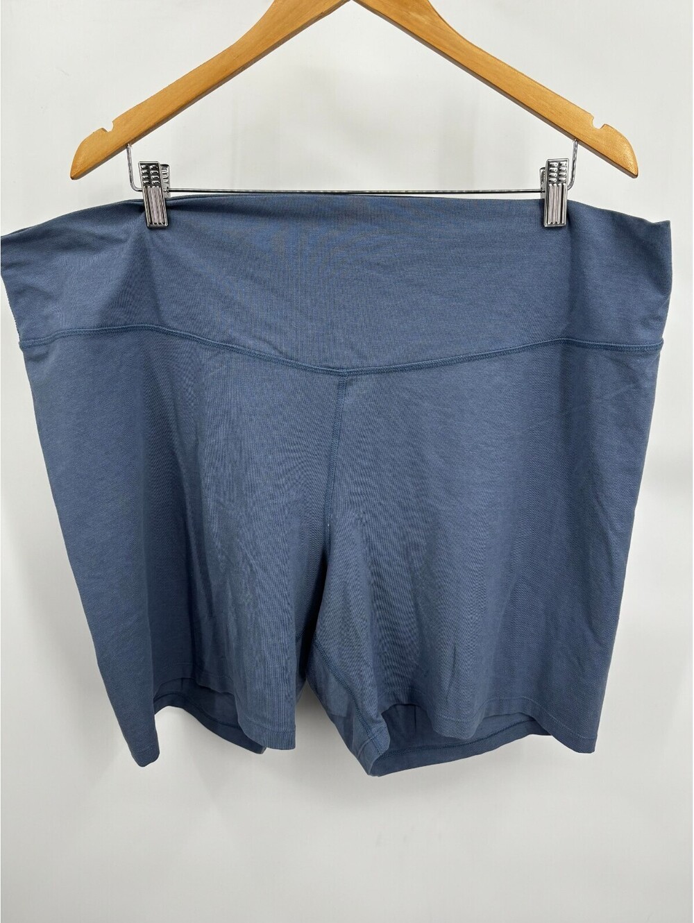 Old Navy Womens Active Powerchill Extra High-Rise Bike Short Go-Dry Blue Sz 3X